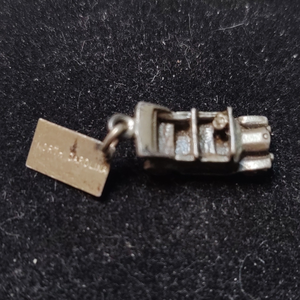 Sterling Silver Cast Antique Automobile Charm - Picture 3 of 4
